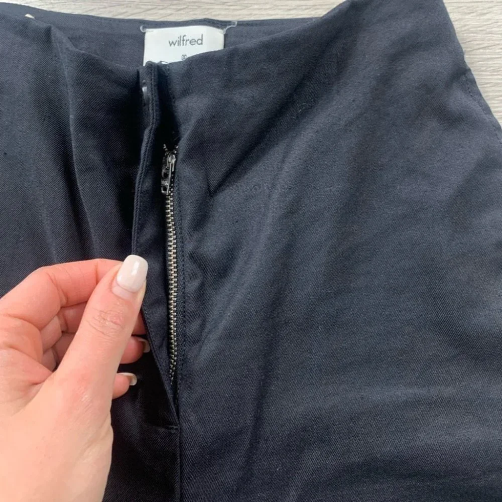 Aritzia Wilfred High Waist Cherice Linen Blend Dress Pants